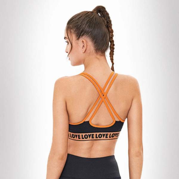 Women’s Printed Sports Bra – Stretch Fit, Shockproof Design - Image 2