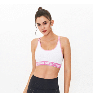 Women’s Printed Sports Bra – Stretch Fit, Shockproof Design