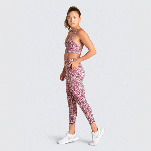 Women’s Printed Yoga Set – Halter Bra & Pocket Trousers - Image 4